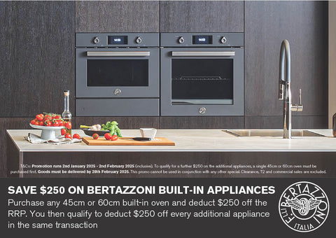 Save $250 On Bertazzoni Built-In Appliances