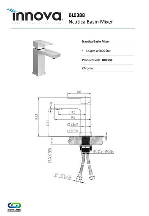 Innova BL0388 Nautica Basin Mixer