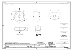 Kaskade BONN450 450mm Bench Mounted Basin