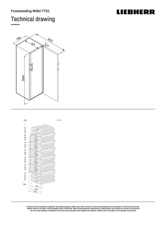 Liebherr WSbl 7731 GrandCru Selection Wine Fridge