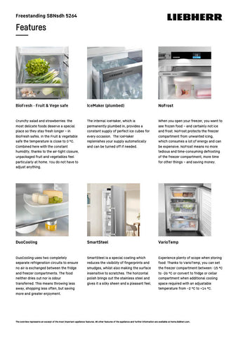 Liebherr SBNsdh 5264 BioFresh NoFrost Fridge-Freezer