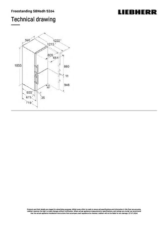 Liebherr SBNsdh 5264 BioFresh NoFrost Fridge-Freezer