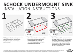 Schock QN-100 Quadro Inset Or Undermount Large Single Bowl Granite Sink