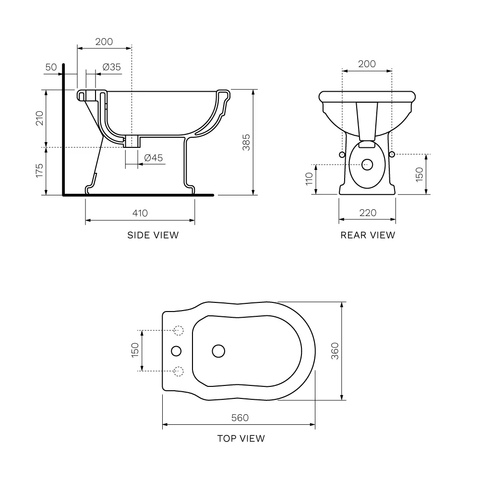 ArtCeram ACH021 Hermitage Bidet