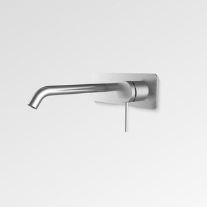 Innova BL2041PL Kova Lead Free Wall Bath Mixer Curved Spout with Backplate