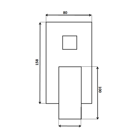 Innova BL25S36 Nautica Slimline Bath/Shower Mixer with Diverter