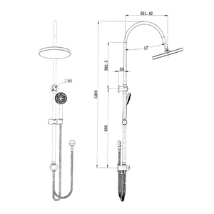 Innova BL3171 York Twin Hose Combination Shower Set