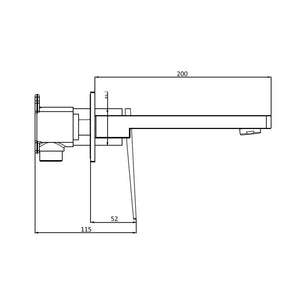 Innova BL4140 Lonsdale Wall Bath Mixer