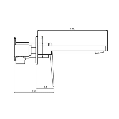 Innova BL4140 Lonsdale Wall Bath Mixer