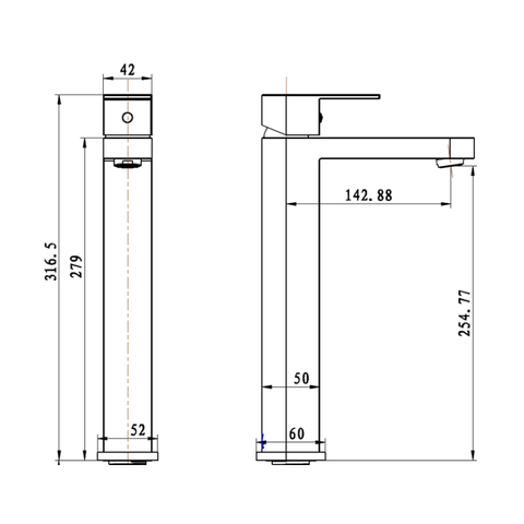 Innova BL6102 Oggi Tower Basin Mixer