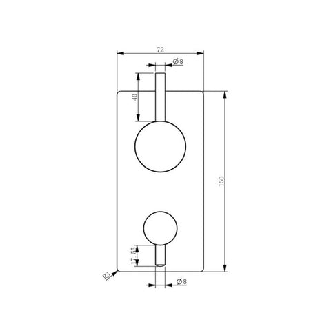 Innova BL9078 New York Bath/Shower Diverter Mixer