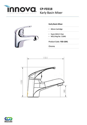 Innova CPF0318 Karly Basin Mixer