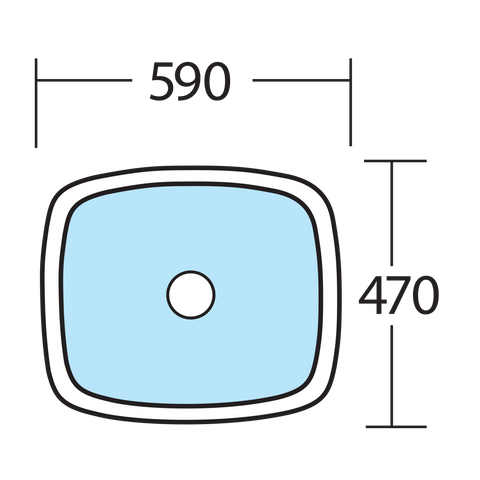 Oliveri DU490U Laundry 45L Undermount Tub