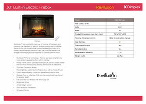 Dimplex New In Box RBF30C-AU Revillusion 30" Electric Firebox