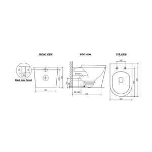 Innova KOVAWFPSL Kova Rimless Wall Faced Pan