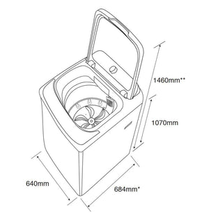 Kleenmaid LWT1220 12kg Heavy Duty Top Load Washing Machine