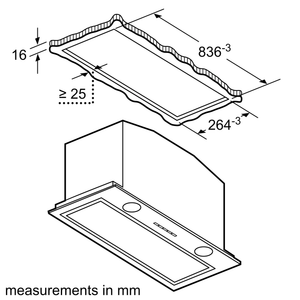 Bosch DHL895DAU Series 8 86cm Stainless Steel Integrated Rangehood