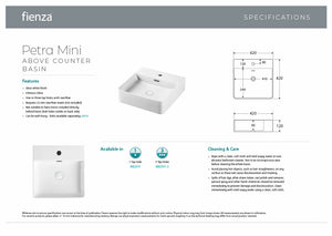 Fienza RB2177 Petra Mini Above Counter Basin