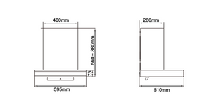 Robam CXW-200-A8303 Ninja Pro A8303 600mm Rangehood