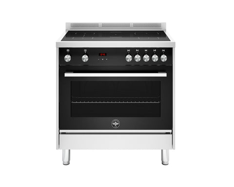 La Germania TUS90IND60LAX 90cm Black Glass/Stainless Steel Multi Electric Oven Induction Cooker