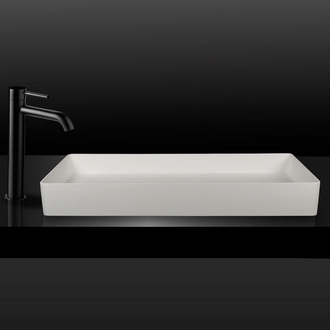 Kaskade VXA78 Oslo 90cm Wide Rectangular Benchtop Stone Basin