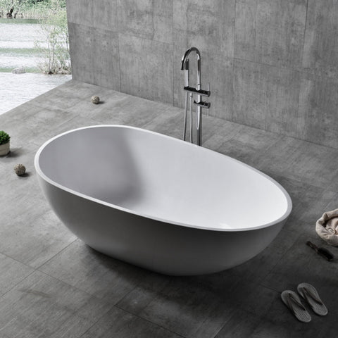 Innova YORK Flair Matte White Freestanding Acrylic Bath