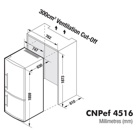 Liebherr CNPef 4516 Fridge-Freezer with NoFrost