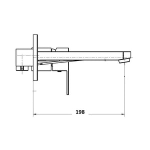 Innova BL6103 Oggi Wall Basin Mixer