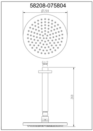 Gareth Ashton 1SVRO Brass Vertical Shower