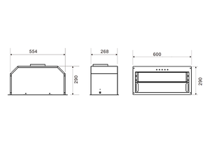 Robam CXW-280-AQ1H70 Spirit Undermount 600mm Rangehood