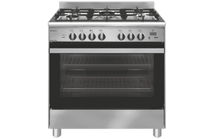 Emilia EM865GE 80cm Stainless Steel Dual Fuel Cooker with Electric Oven