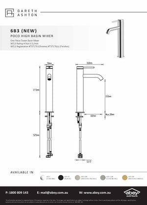 Gareth Ashton 6B3 Poco Hi Basin Mixer