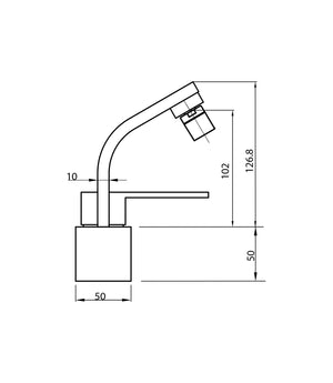 Parisi EE.01-1HAB Ellisse Bidet Mixer with Swivel Spout