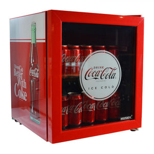 Husky CKK48-130-AU-HU.1 48L Coca-Cola Glass Door Bar Fridge