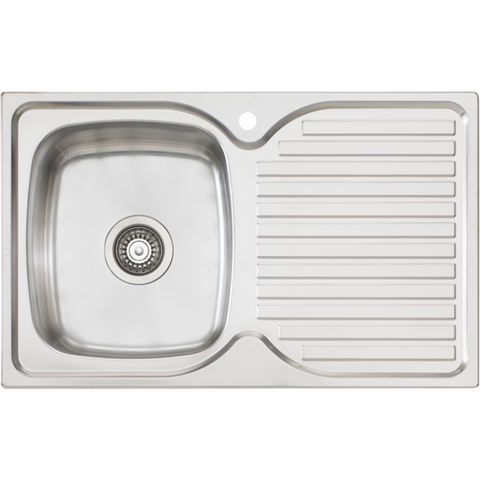 Oliveri EE21 Endeavour Single Bowl Sink With Drainer