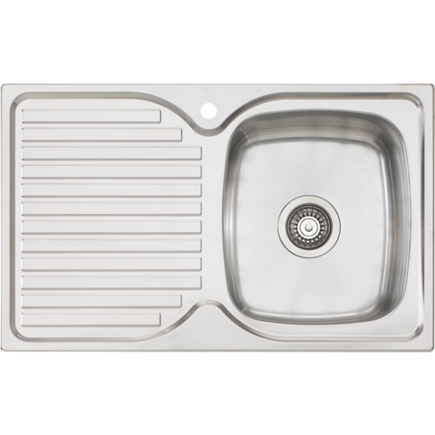 Oliveri EE22 Endeavour Single Bowl Sink With Drainer