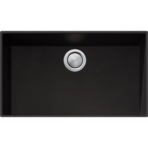 Oliveri ST-BL1590U Santorini Black Mega Bowl Undermount Sink