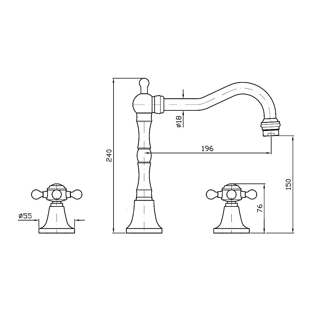 Zucchetti ZAG357 Agorà Basin Tap Set – 8Appliances