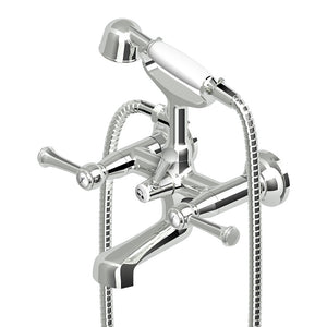 Zucchetti ZAL254 Agorà Classic Exposed Bath Set with Chrome Lever Handles